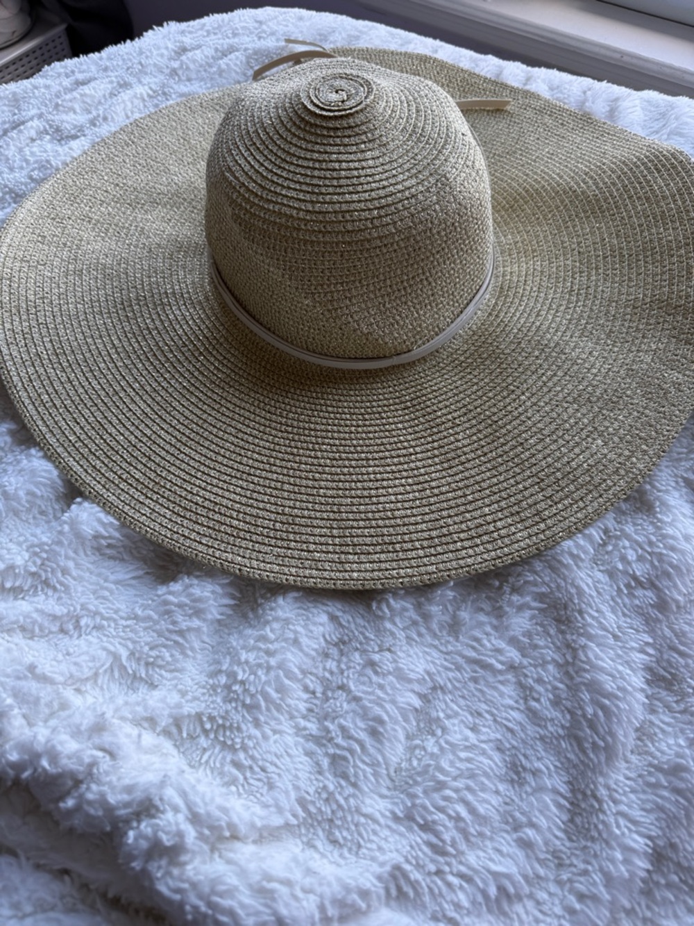 Wide Brim Straw Sun Hat - Natural